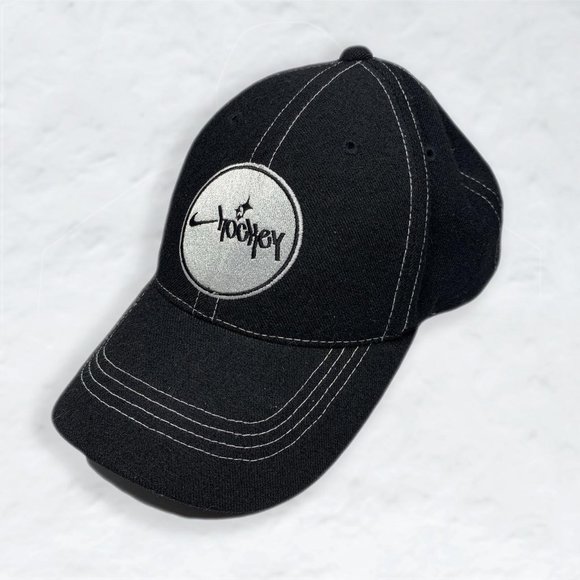 Nike Hockey Retro y2k 2000s 90s Vintage RARE Adjustable Hat - Picture 1 of 4